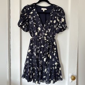 Ted Baker Blur Floral Print Mini Dress, 0, Like New
